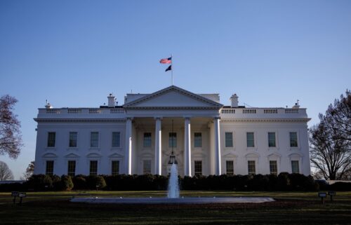 The White House is seen from the North Lawn on March 9 in Washington
